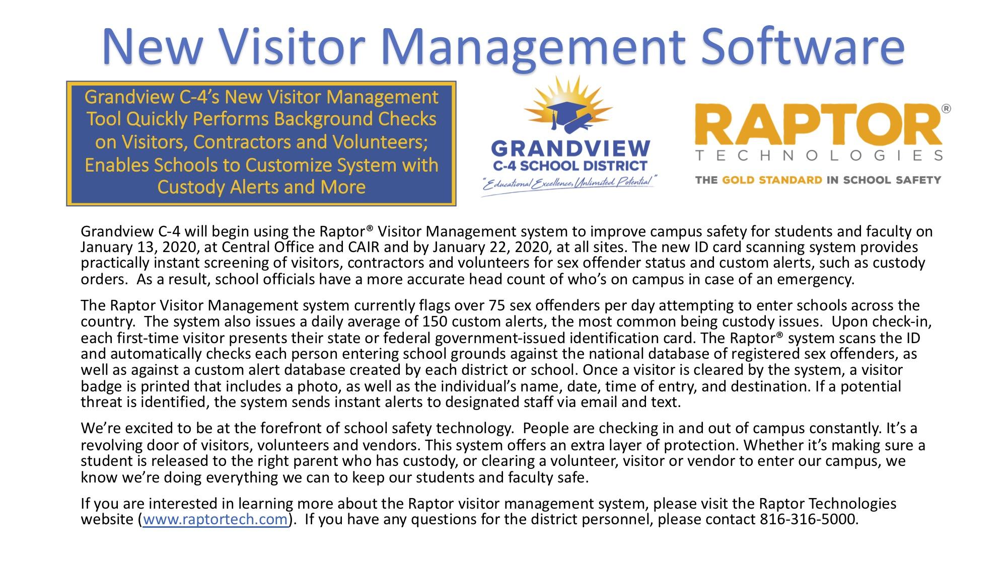 New visitor management system graphic